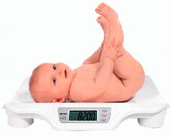 Вес ребенка по годам
